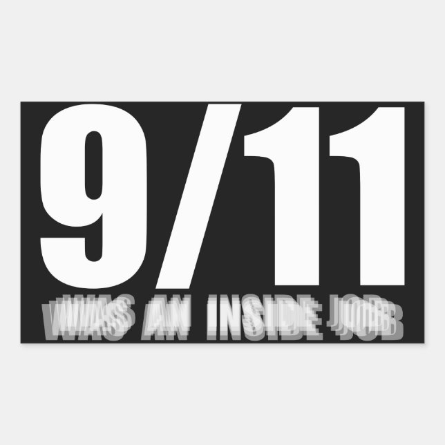 9/11 was an inside job sticker (Front)
