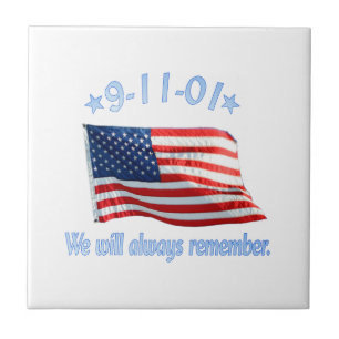 9-11 We Will Always Remember Tile