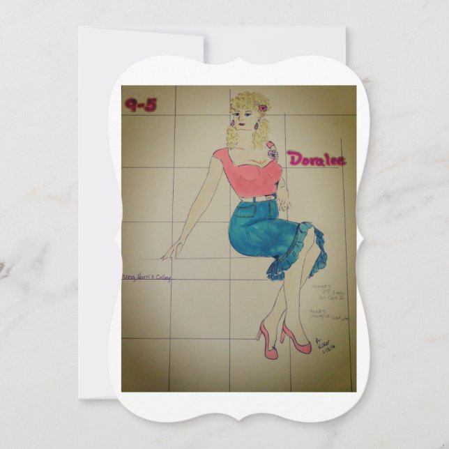 9 à 5 : Carte de voeux DoraLee (Devant)