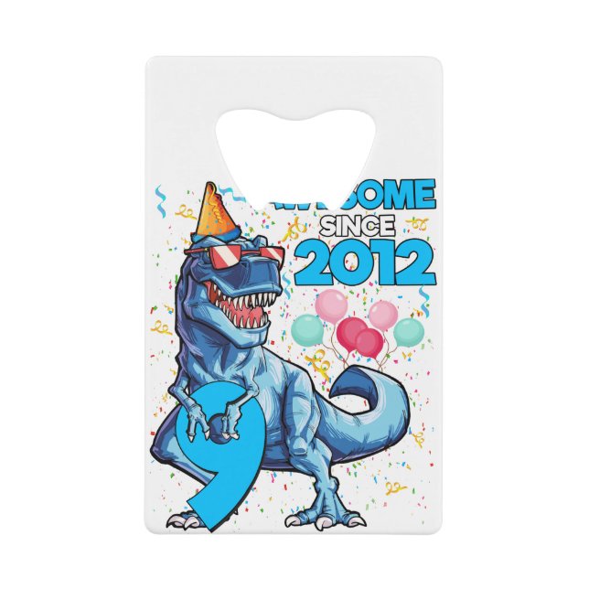9 Anniversaire Dinosaur 9 Anniversaire Garçon Enfa (Devant)