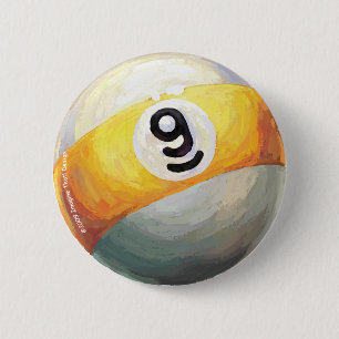 9 ball 2 inch round button