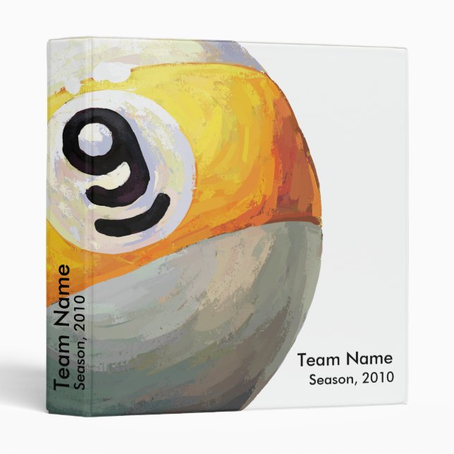 9 ball binder (Front/Spine)