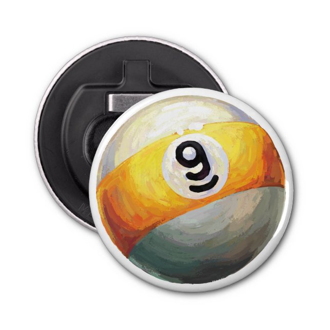 9 ball bottle opener (Front)