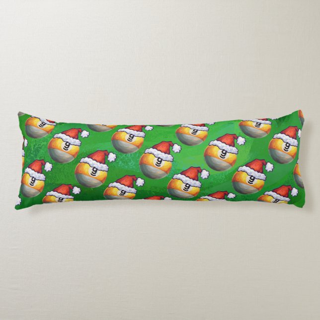 9 ball Christmas Body Pillow (Front)