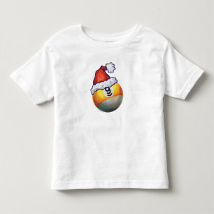 9 ball Christmas Red Hat Toddler T-shirt