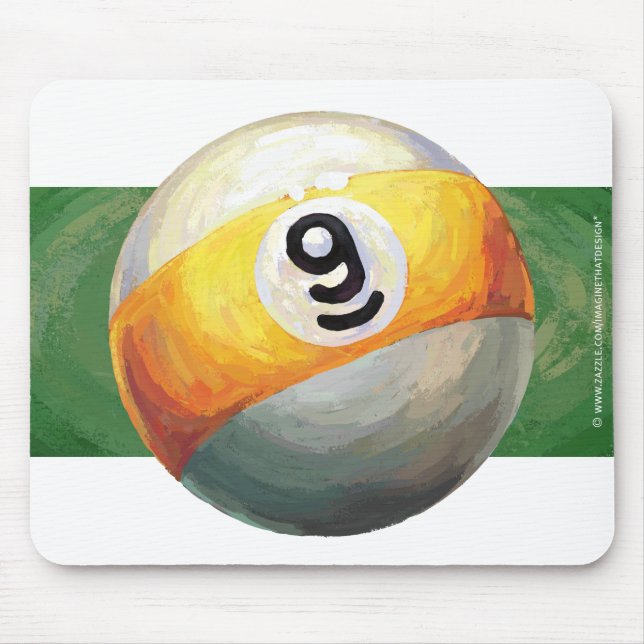 9 ball mouse pad (Front)