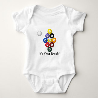 9-ball rack infant wear baby bodysuit