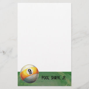 9 ball stationery