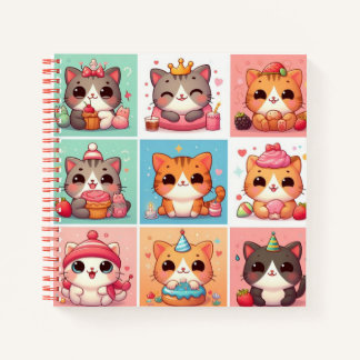 9 chats stupides mignons carnet