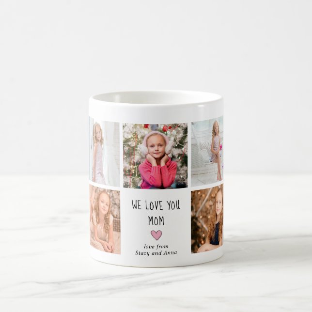 9 children Photo We Love You Mom Mug (Center)