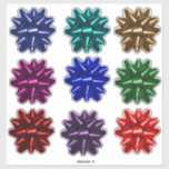 9 Crush Proof Gift Wrap Bows for Mailing Kiss Cut<br><div class="desc">Crush Proof Bows for Mailing Gift Packages Kiss Cut Stickers</div>