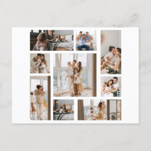 9 Custom Photo Collage Personalize Postcard