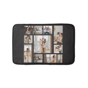 9 Custom Photo Collage Template Personalize Bath Mat
