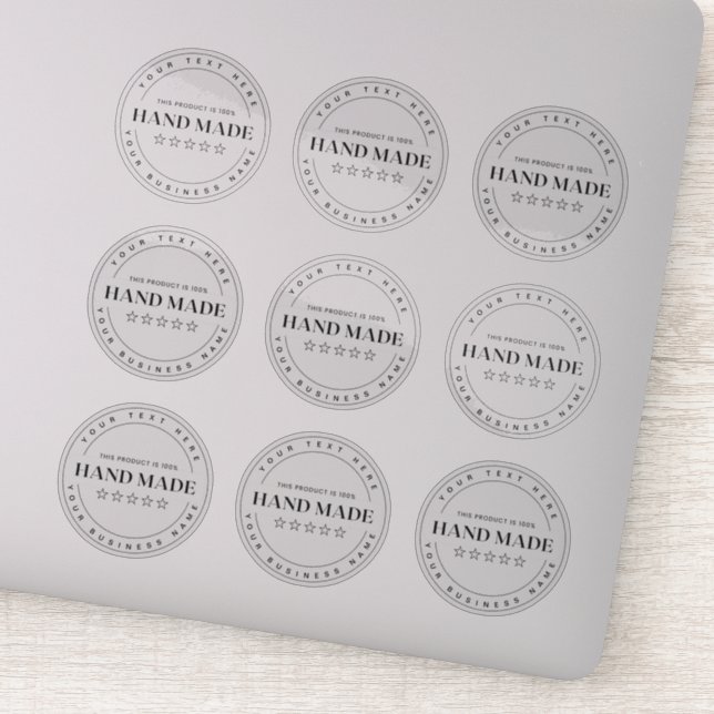 9 Custom Small Business Handmde Transparent (Detail)