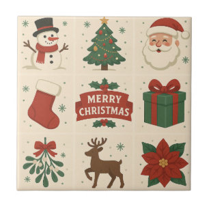 9 Cute Merry Christmas Images Tile