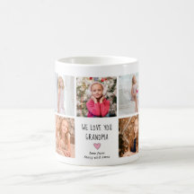 9 Grandchildren Photo We Love You Grandma Mug