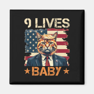9 Lives By Trump 2024 Win Victory Winner Trump Magnet
