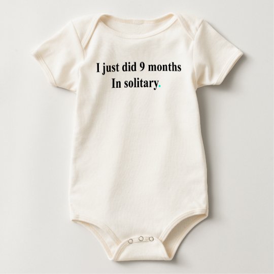 9 Months in sloitary Baby Bodysuit