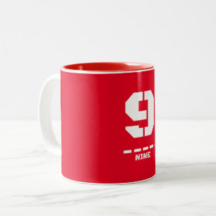 9-Nine NATO Phonetic Number and Morse Code Two-Tone Coffee Mug