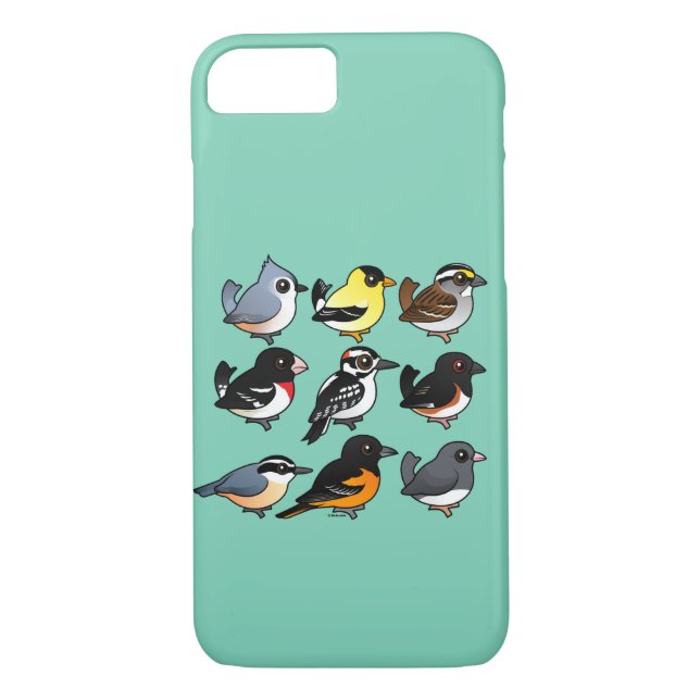 9 Northeast USA Backyard Birds Case-Mate iPhone Case (Back)