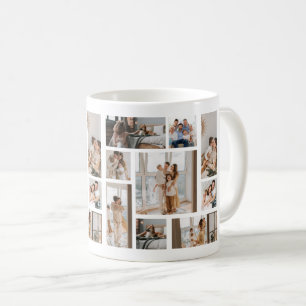 9 Photo Collage Modèle Personnaliser le café Mug