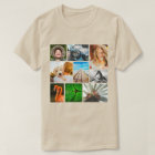 9 Photo Collage Modèle T-shirt arrondi