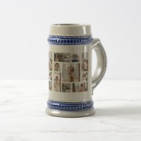 9 Photo Collage Template Personalize Beer Stein