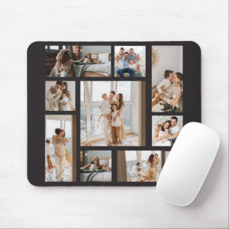 9 Photo Collage Template Personalize Mouse Pad