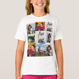 9 Photo Custom Personalized Collage T-Shirt