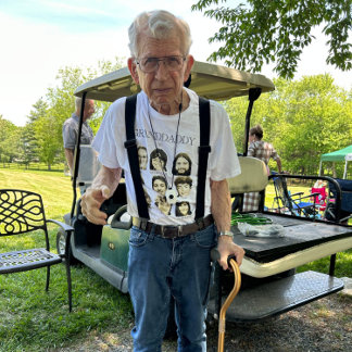 9 Photo Grandaddy or Grandma Gift Personalized T-Shirt