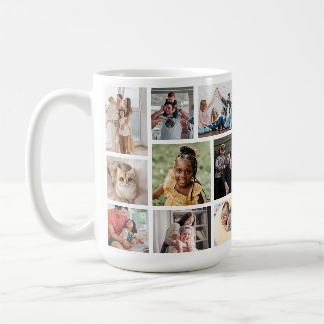9 photos avec Nom de famille Coffee Mug (Gauche)