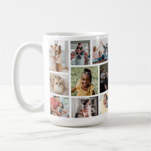 9 photos with Family Name Coffee Mug