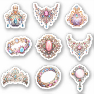 9 Rococo Jewelry Custom-Cut Vinyl Sticker