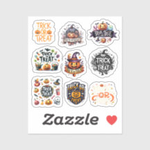9 stickers Trick or treat