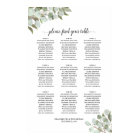 9 Table Rustic Eucalyptus Wedding Seating Chart