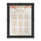 9 Table Wedding Seating Chart Pink Magnolia Marble