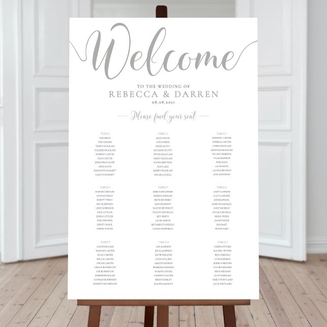 9 Tableau Tableau Mariage en argent personnalisé (Créateur téléchargé)