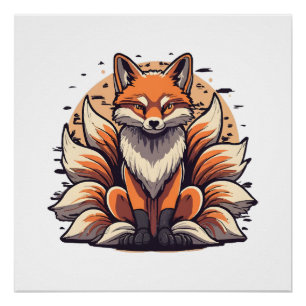 9 Tailed Fox Spirt Poster