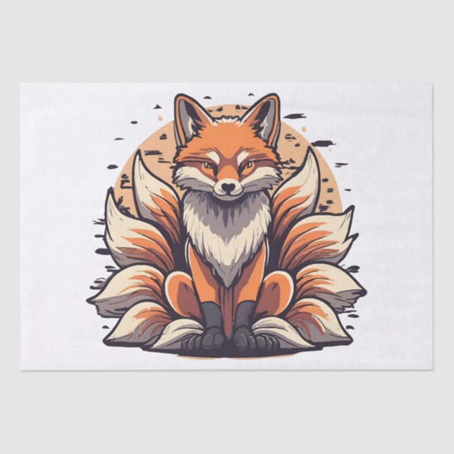 9 Tailed Fox Spirt Tissue Paper (Front)