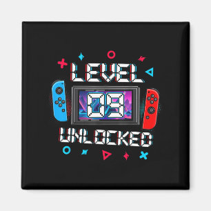 9 Unlocked Gamer 9th Birthday Gift Video Game Boys Magnet