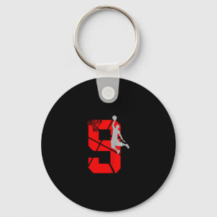 9 Year Old 9th Sketll Birthday Partytheme Boys Gir Keychain