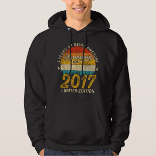 9 Year Old Bday Retro Awesome 9th Birthday Gift    Hoodie
