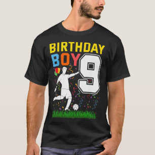9 Year Old Birthday Boy Soccer 9th Birthday Boy T-Shirt