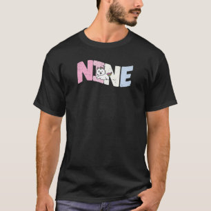 9 Year Old Cute Cat Caticorn Birthday Girl 9th B d T-Shirt