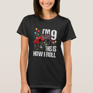 9 Year Old For 9th Birthday Boys Toolder I'm 9 Mon T-Shirt