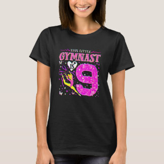 9 Year Old Gymnast 9th Birthday Tumbling Gymnastic T-Shirt