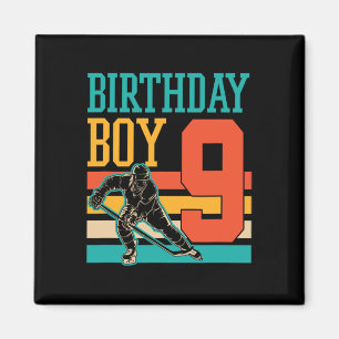 9 Year Old Ice Hockey Themed 9th Birthday Party Su Magnet
