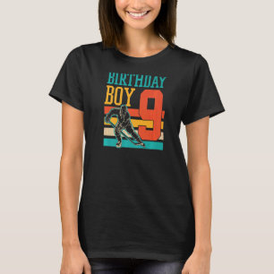 9 Year Old Ice Hockey Themed 9th Birthday Party Su T-Shirt