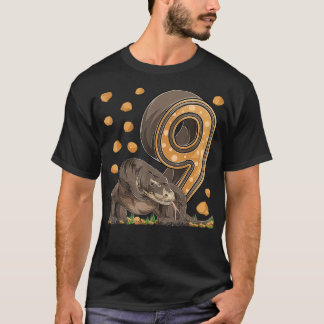 9 Year Old Komodo dragon Reptile 9th Birthday Part T-Shirt