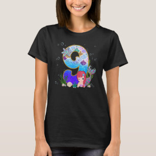 9 Year Old Ocean Life Whale Dolphin Shark 9th Birt T-Shirt